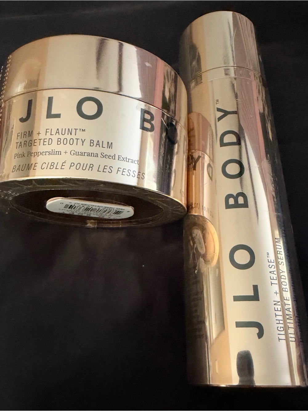 JLO Body Rose Gold Firming Body Balm & Serum Set